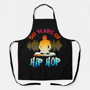 Hip Hop 50 Jahre Jubiläum 50 Jahre DJ Turntable 19 Schürze