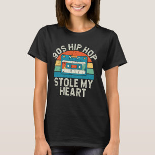 Hip Hop 90s stiehlte den Hip Hop "Mein Herz 90er" T-Shirt