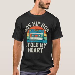 Hip Hop 90s stiehlte den Hip Hop "Mein Herz 90er" T-Shirt