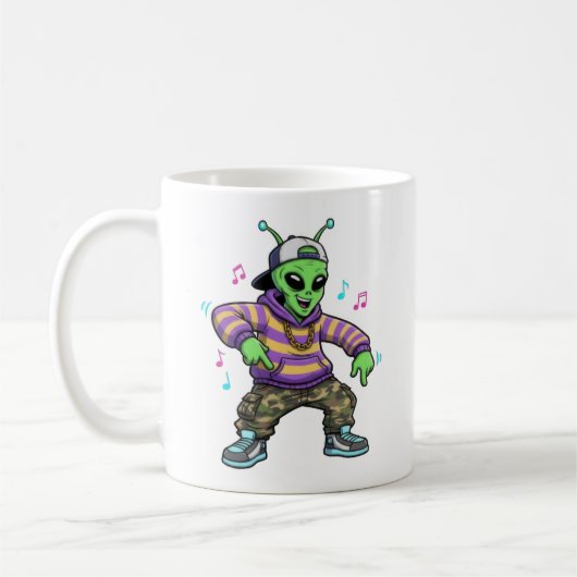 Hip Hop Alien Kaffeetasse (Links)