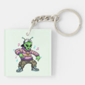 Hip Hop Alien Schlüsselanhänger (Rückseite)