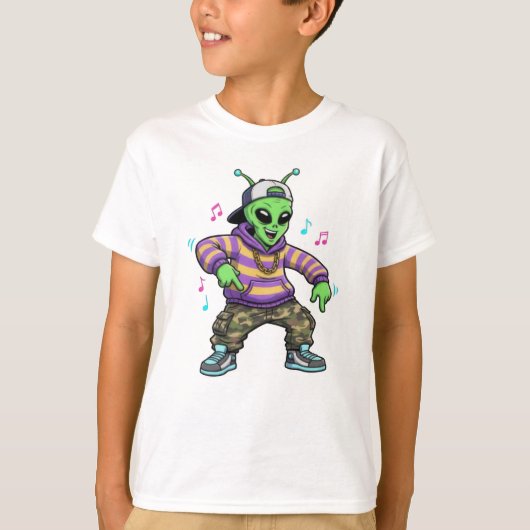 Hip Hop Alien T-Shirt (Vorderseite)