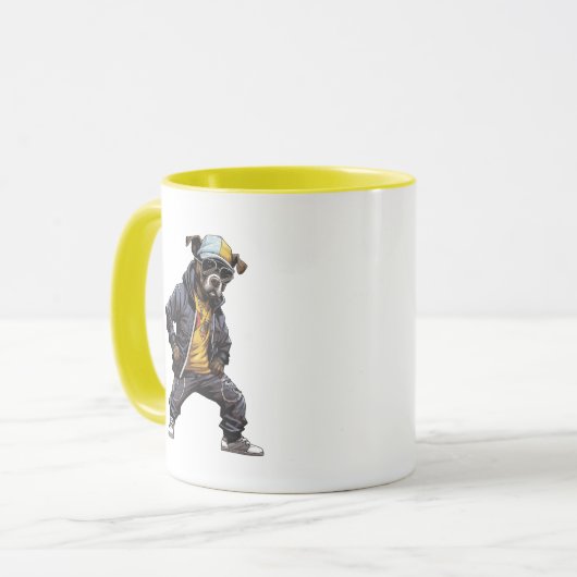 Hip Hop American Bulldog Tasse (Vorderseite Links)
