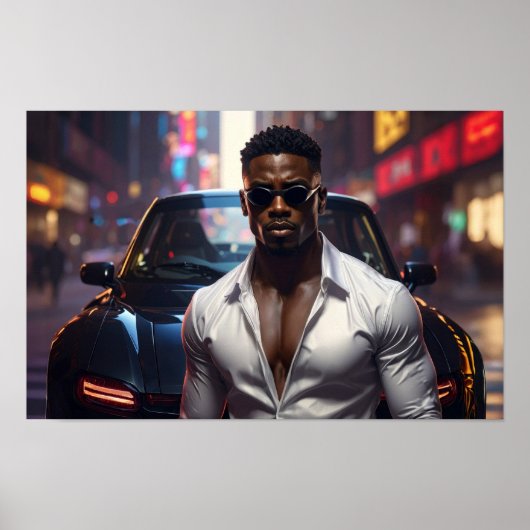 Hip Hop - Amerikanischer Rap-Star - Poster (Vorne)