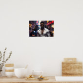 Hip Hop - Amerikanischer Rap-Star - Poster (Küche)
