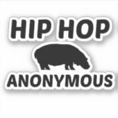 HIP HOP ANONYMOUS AUFKLEBER (Vorderseite)