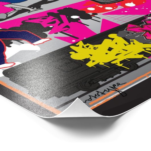 Hip Hop Art Poster (Ecke)