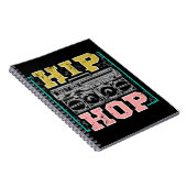 Hip Hop Artists Cassettes Old School Rap Notizblock (Rechte Seite)