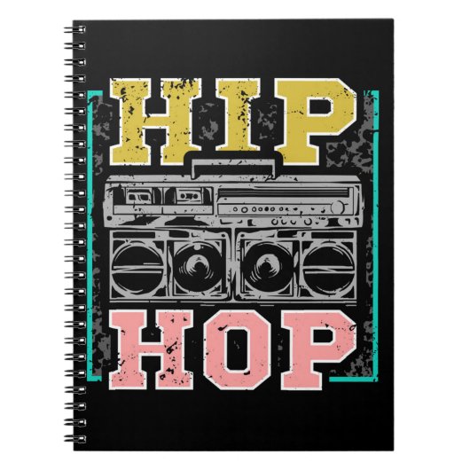 Hip Hop Artists Cassettes Old School Rap Notizblock (Vorderseite)