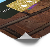 Hip Hop Baby {Blue|Gold} 24"x36" groß Poster (Ecke)