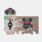 Hip Hop Baby Shower Girl der 90er Jahre} Zelte Geschenkschachtel (Ungefaltet)