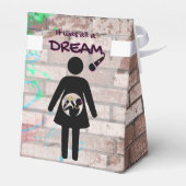 Hip Hop Baby Shower Girl der 90er Jahre} Zelte Geschenkschachtel (Rückseite)