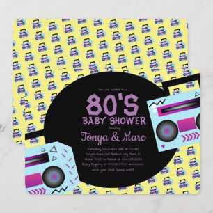 Hip-Hop-Baby-Shower-Party-Musik-Einladung Einladung