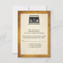 Hip Hop Bar Mitzvah UAWG Repcard RSVP Karte