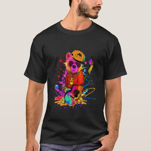 Hip Hop Bär T-Shirt (Vorderseite)