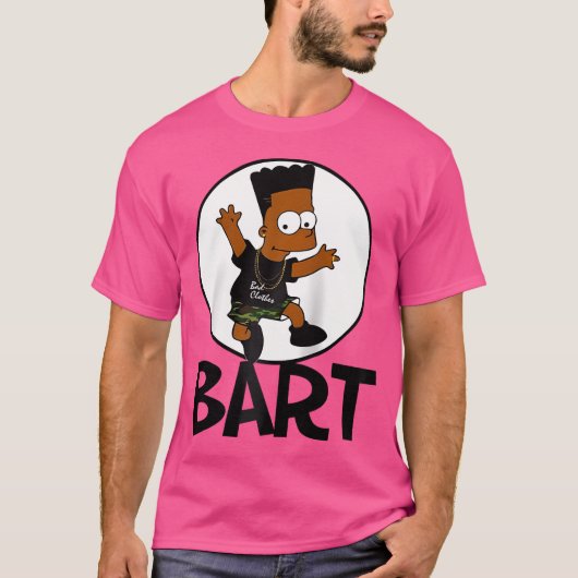 Hip Hop Bart Baseball T-Shirt (Vorderseite)