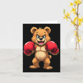 Hip Hop Bear Boxing Karte (Gelbe Blume)