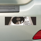 HIP HOP BEATS SKILL TEXTE AUF TURNTABLE AUTOAUFKLEBER (Auf Auto)