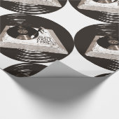 HIP HOP BEATS SKILL TEXTE AUF TURNTABLE GESCHENKPAPIER (Ecke)