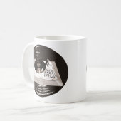 HIP HOP BEATS SKILL TEXTE AUF TURNTABLE KAFFEETASSE (Vorderseite Links)