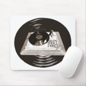 HIP HOP BEATS SKILL TEXTE AUF TURNTABLE MOUSEPAD (Mit Mouse)