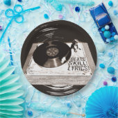 HIP HOP BEATS SKILL TEXTE AUF TURNTABLE PAPPTELLER (Party)