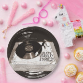 HIP HOP BEATS SKILL TEXTE AUF TURNTABLE PAPPTELLER (Party)