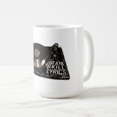 HIP HOP BEATS SKILL TEXTE RECORD PLAYER KAFFEETASSE (VorderseiteRechts)