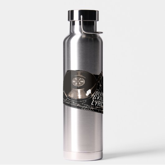 HIP HOP BEATS SKILL TEXTE RECORD PLAYER TRINKFLASCHE (Links)