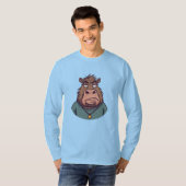 Hip-Hop Beaver with Chain – Urban Christmas Style T-Shirt (Vorne ganz)