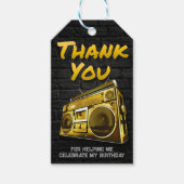 Hip Hop Birthday - Favor Tag Geschenkanhänger (Vorderseite)