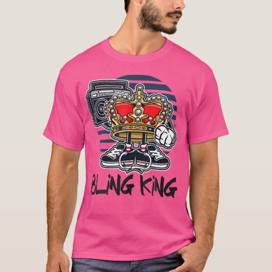 Hip Hop Bling King T-Shirt (Vorderseite)