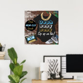 Hip Hop Blue-Oooh Baby-Bar Sign Poster (Heimbüro)