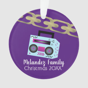 Hip Hop Boombox-Folienkette Ornament