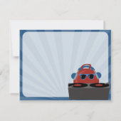 Hip Hop Bouncy Ball DJ Party Einladung (Rückseite)