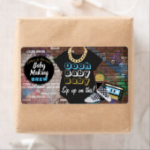 Hip Hop {BOY} Baby Shower Mini Champagner Labels (Insitu)