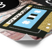 Hip Hop {BOY} Baby Shower-Oooh Baby Baby-Bar-Zeich Poster (Ecke)