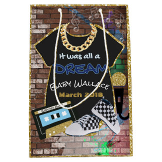 Hip Hop {Boy} Urban Baby Shower Geschenktasche Mittlere Geschenktüte