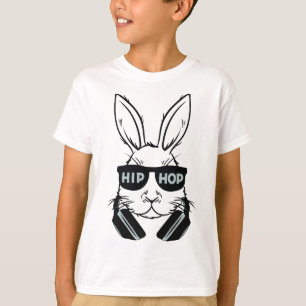 Hip Hop Bunny Boy Osterkaninchen Sonnenbrille T-Shirt