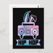 Hip Hop Bunny Music Rabbit Postkarte (Vorne/Hinten)