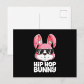 Hip Hop Bunny Oaster Boys Mädchen Kinder Rabbit Postkarte (Vorne/Hinten)