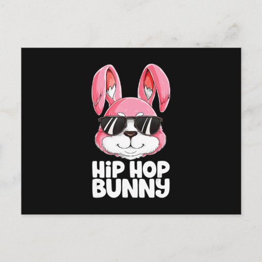 Hip Hop Bunny Oaster Boys Mädchen Kinder Rabbit Postkarte (Vorderseite)