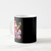 Hip Hop Bunny Oaster Eggs Mikrofon Vibe Kaffeetasse (Vorderseite Links)