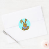 Hip Hop Bunny Rabbit Runder Aufkleber (Umschlag)