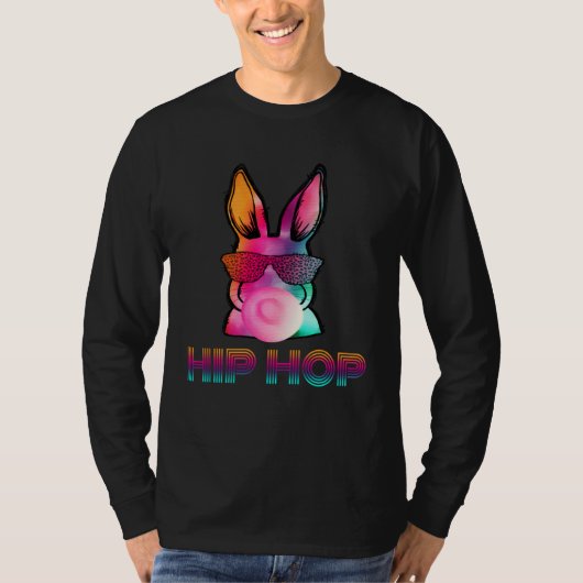 Hip Hop Bunny With Sunglasses Cute Easter  Rabbit  T-Shirt (Vorderseite)
