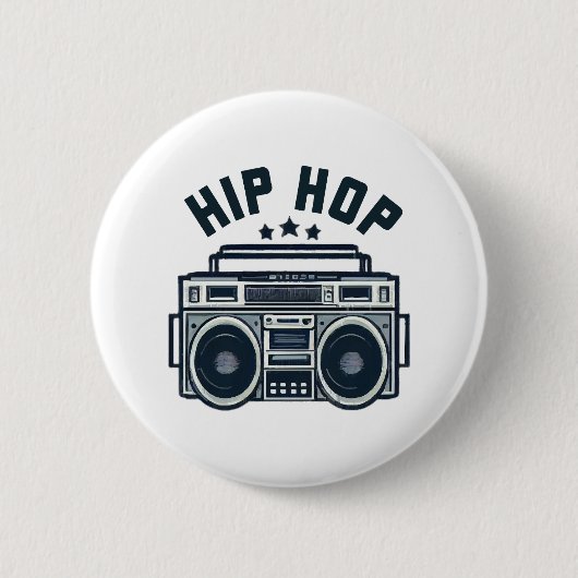 Hip Hop Button (Vorderseite)