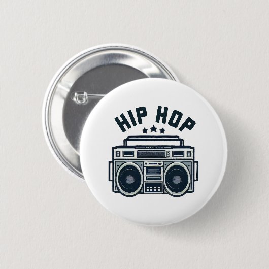 Hip Hop Button (Vorne & Hinten)