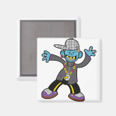 Hip Hop Cartoon Image ! Magnet (Vorderseite/Rückseite)
