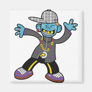 Hip Hop Cartoon Image ! Magnet