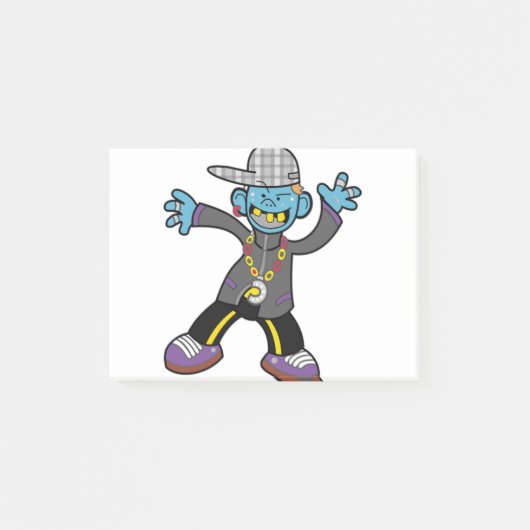Hip Hop Cartoon Image ! Post-it Klebezettel (Vorderseite)
